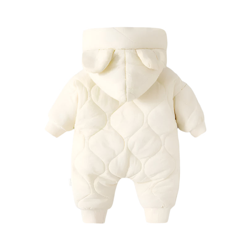 Winter Baby Romper – Warm Cartoon Bear Jumpsuit for Boys and Girls