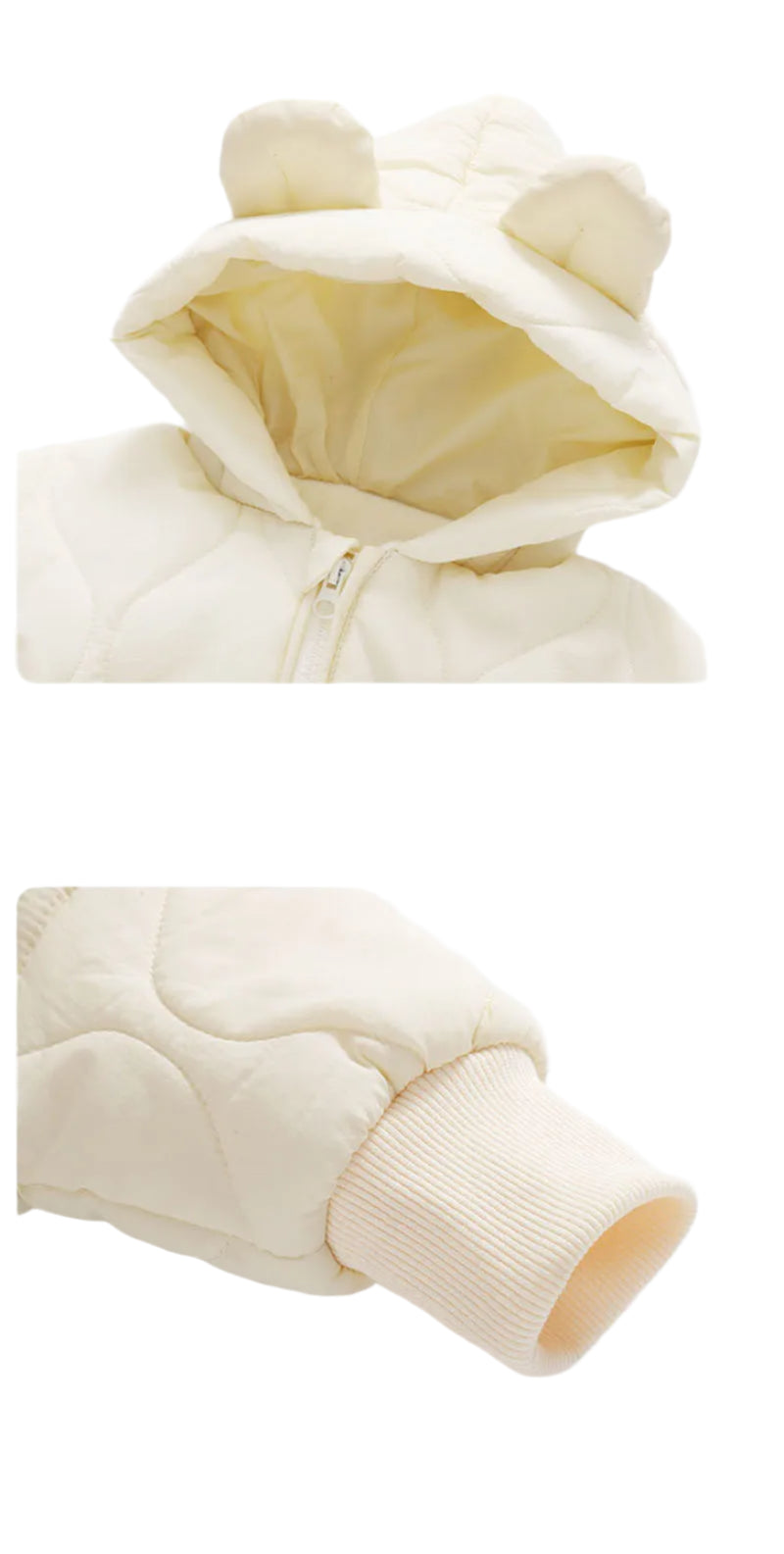 Winter Baby Romper – Warm Cartoon Bear Jumpsuit